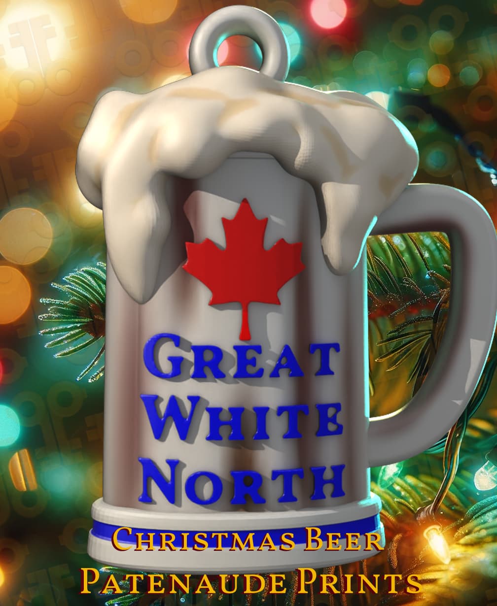 Day 1 Christmas Beer ornament 3d model