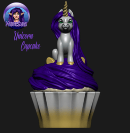 Unicorn Cupcake Containers 3d model