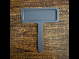 Blank Garden Marker | Custom 3D Print 3MF 3d model