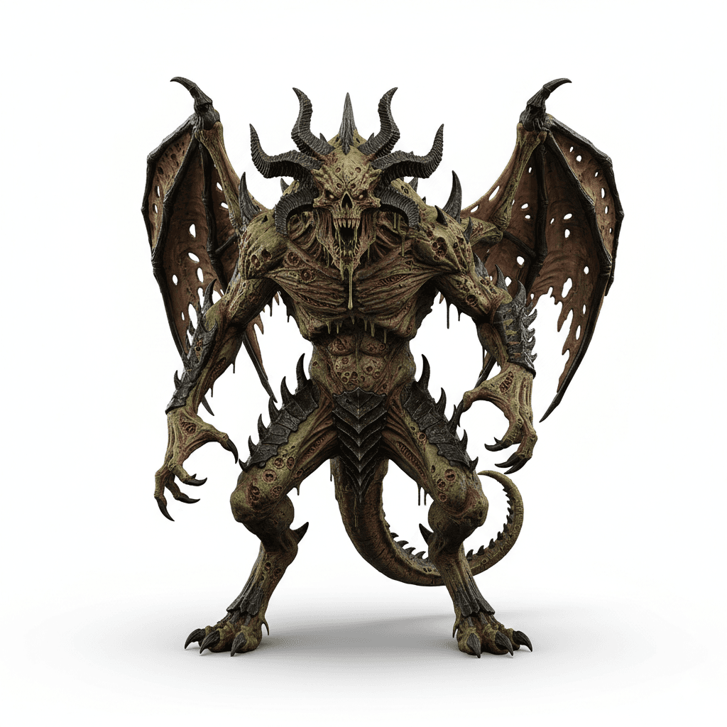 Fantasy Creature : Plague Demon Toxic Fantasy Beast 3d model