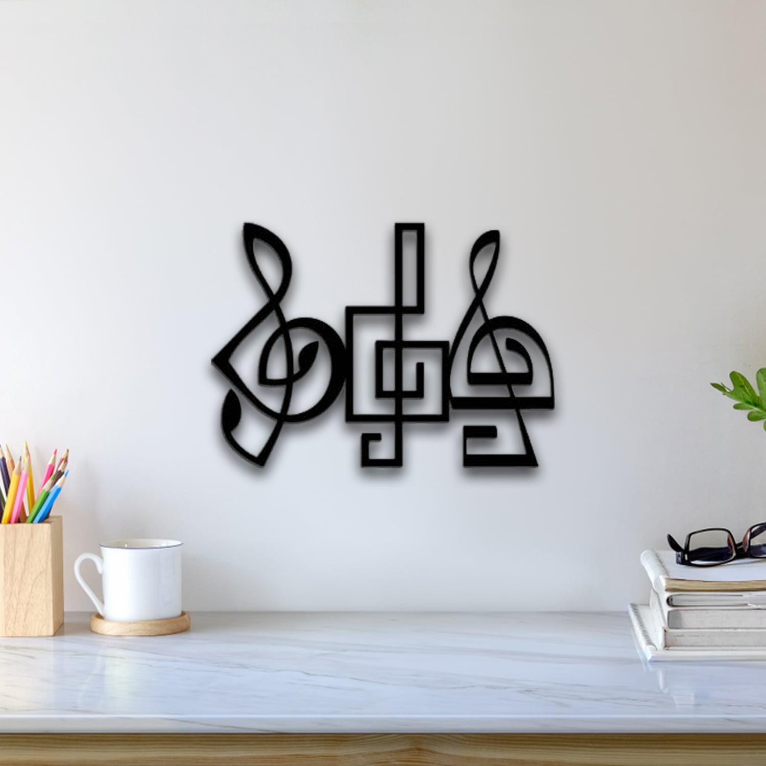 Abstract Musical Wall Art 3d model