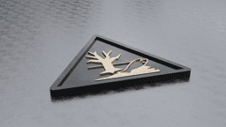 Environmental hazard (coaster for drinks) Bundle 3d model