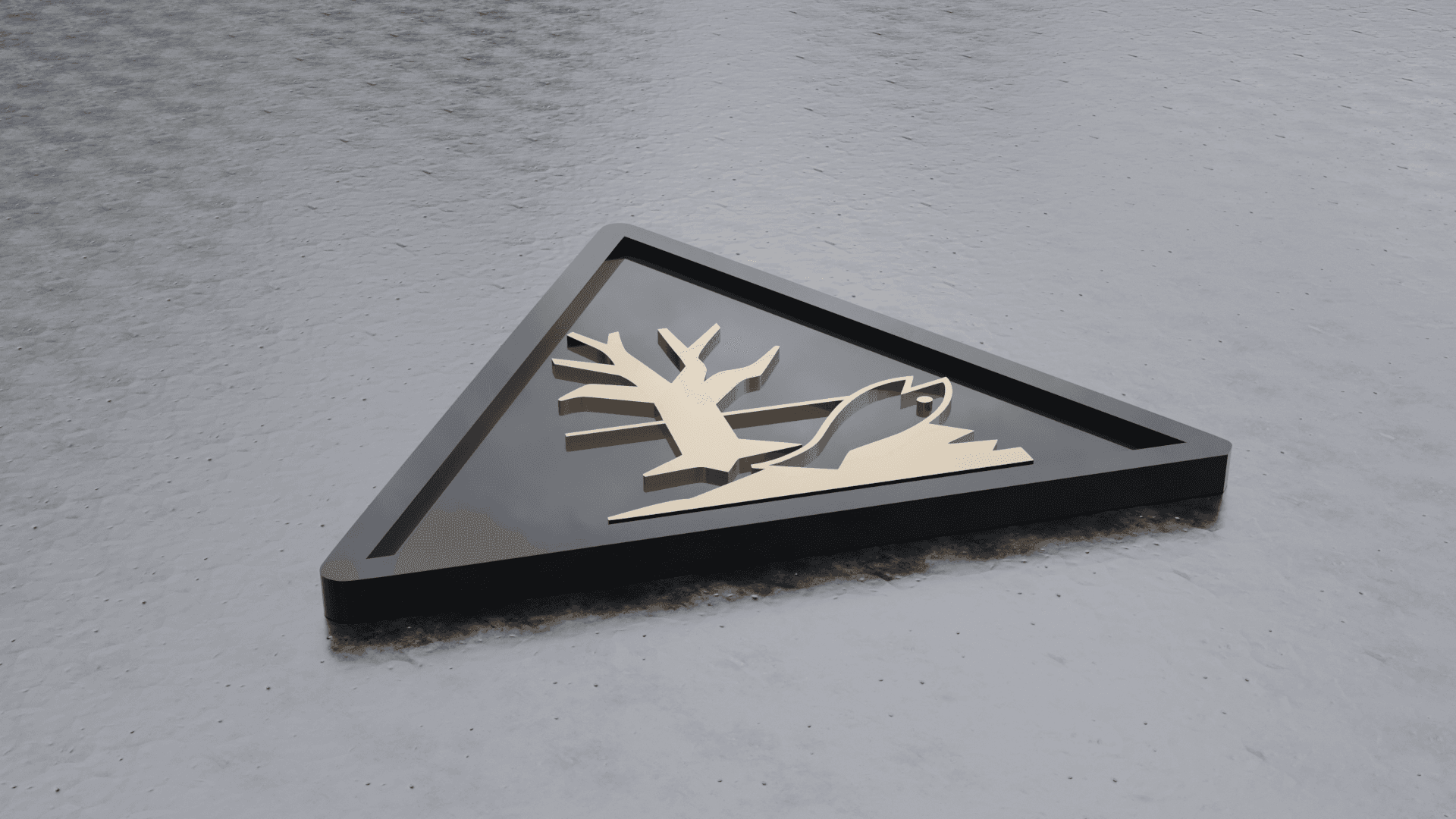 Environmental hazard (coaster for drinks) Bundle 3d model