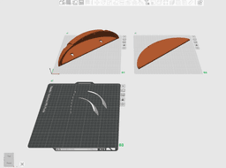 Football Display Shelf 3d model