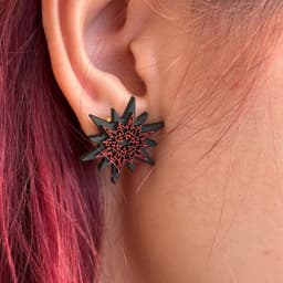 Rammstein star ear stud 3d model