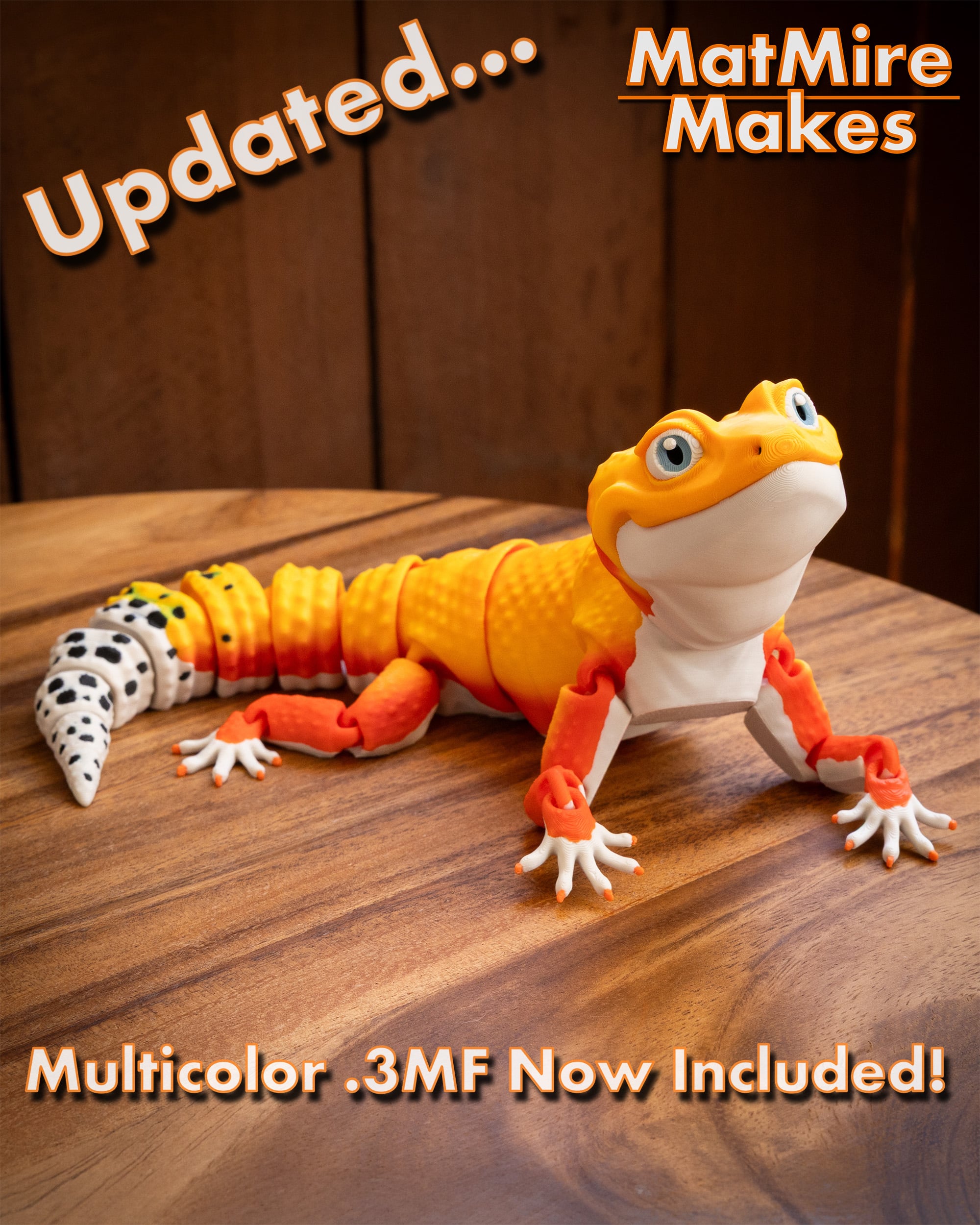 Leopard Gecko - Articulated Figure 3d model