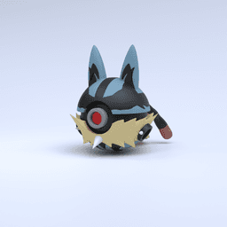 Lucario (Mega) Pokeball 3d model