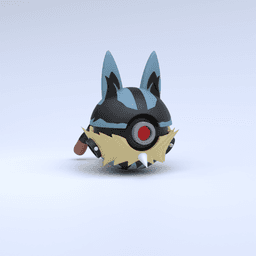 Lucario (Mega) Pokeball 3d model