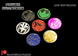Power Coin Coasters 3d model