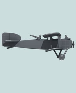 1:144 Breguet 14A2 (Early) 3d model