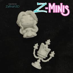 Z-Minis Beauty and the Beast Collection 3d model