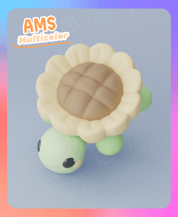 Flexi Turtle Sunflower (Multicolor) 3d model