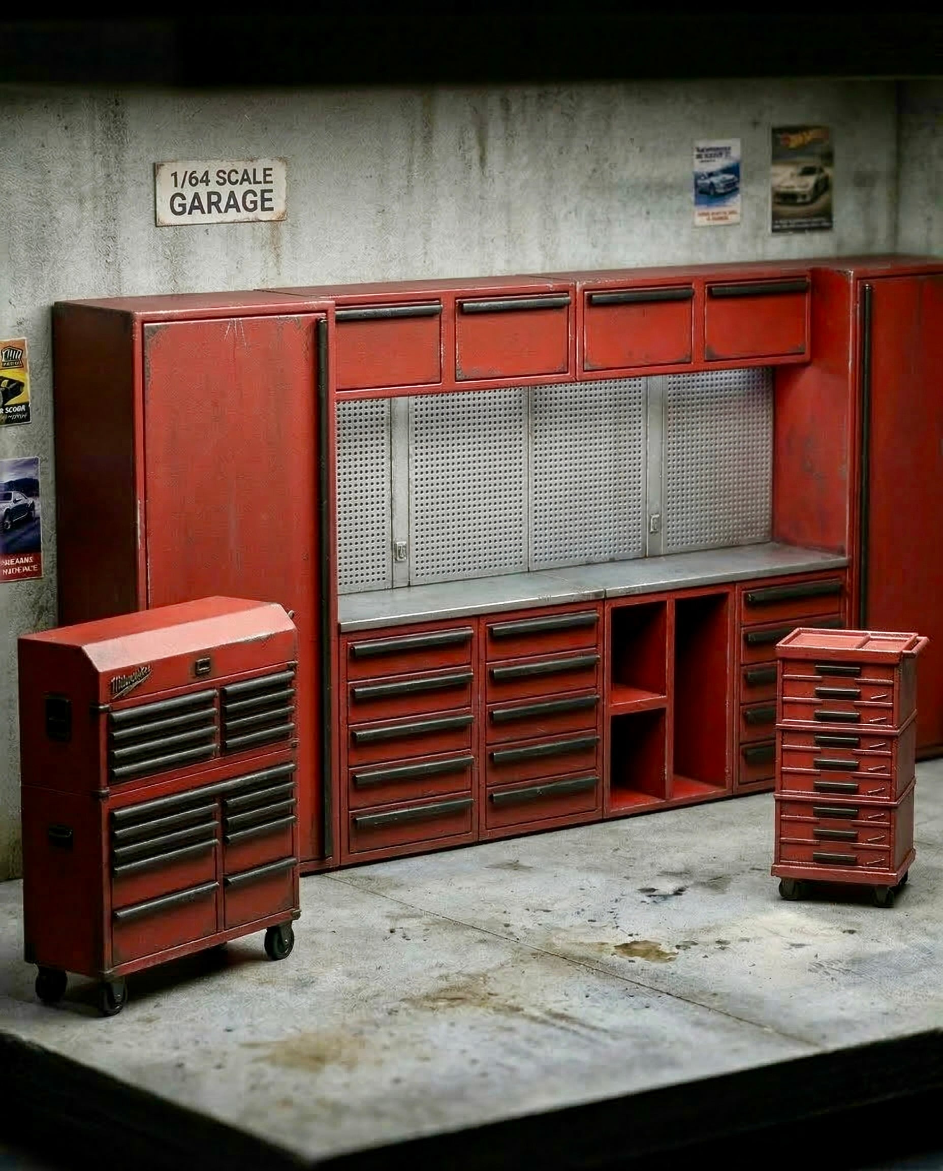 Pro Workshop Cabinet & Tool Chest Set - Multi-Scale 3d model