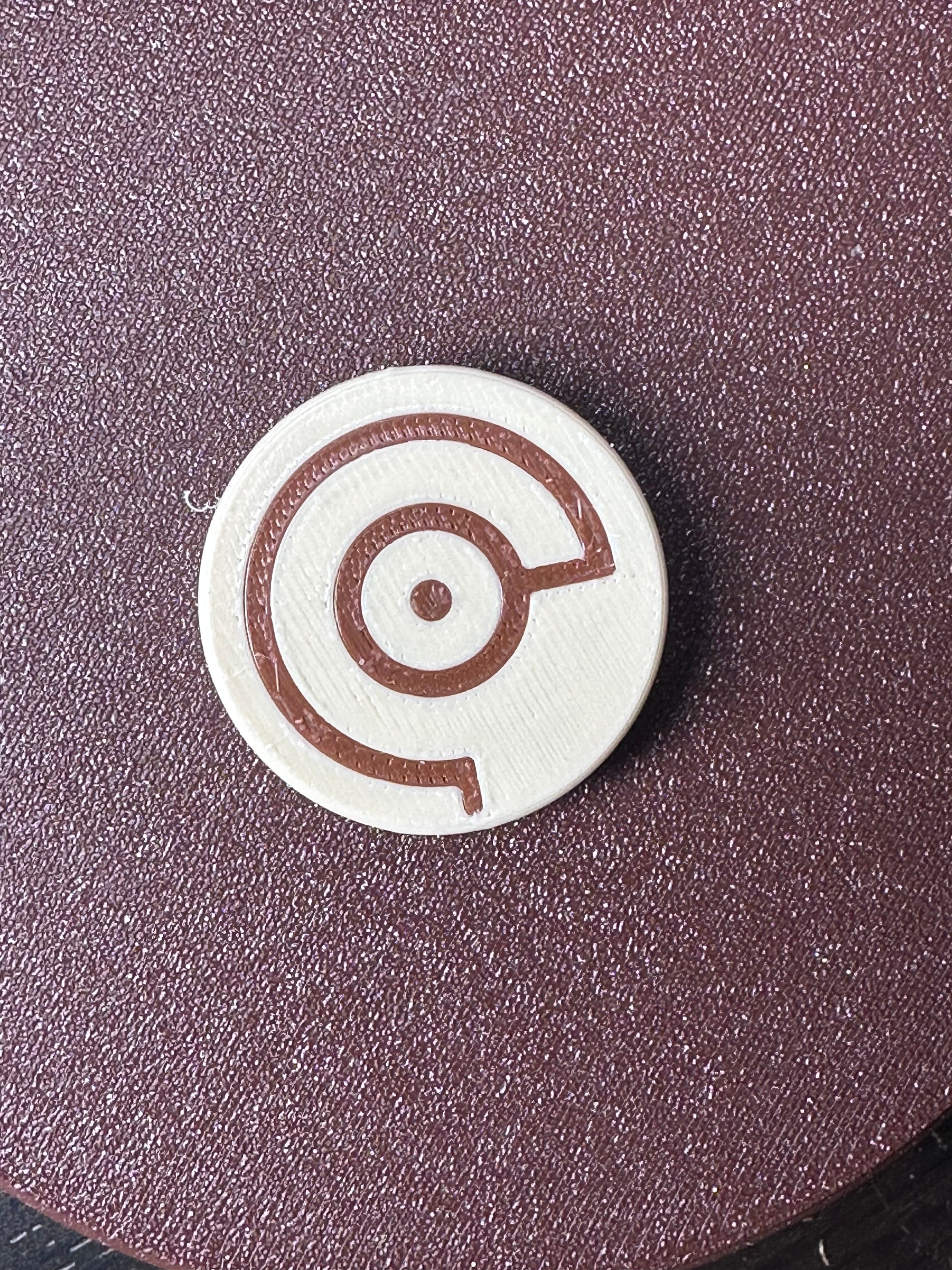 POKEMON UNOWN MMU FRIDGE MAGNET "C" 3d model