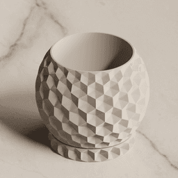 Planter with dripping tray 3d model