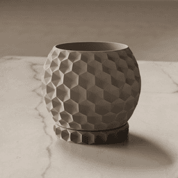 Planter with dripping tray 3d model