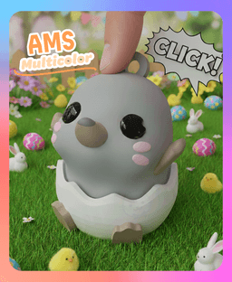 Little Mole Easter Clicker (Multicolor) 3d model