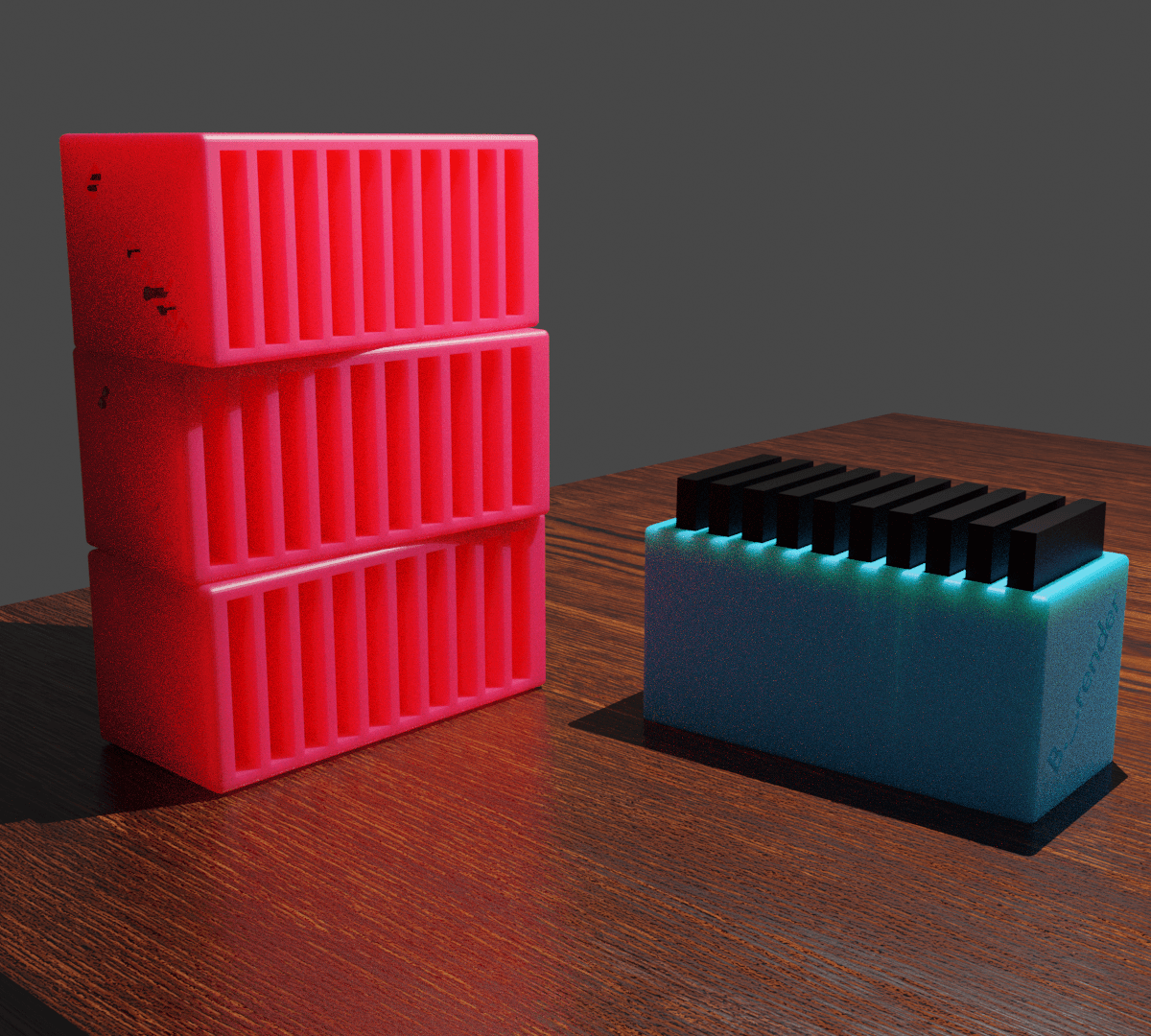SD Card Holder 10 Slot Design 3d model