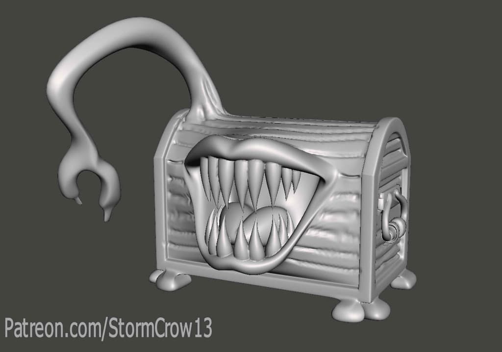 2nd Ed AD&D Mimic 3d model