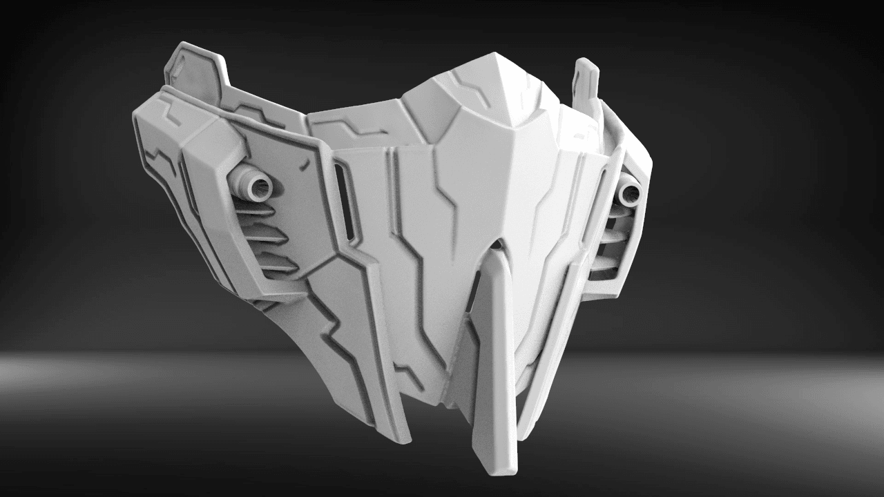 Mecha Mask V3 3d model