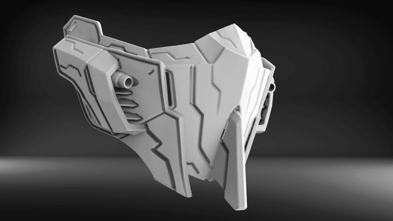 Mecha Mask V3 3d model