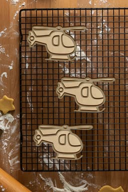 Helicopter Cookie Cutter, Biscuit Cutter 3d model