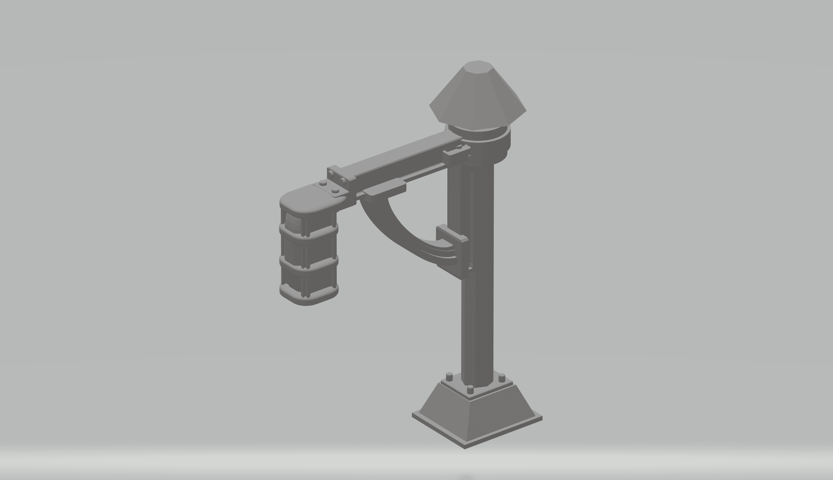 FHW: Scifi Light Post (28mm scale) 3d model