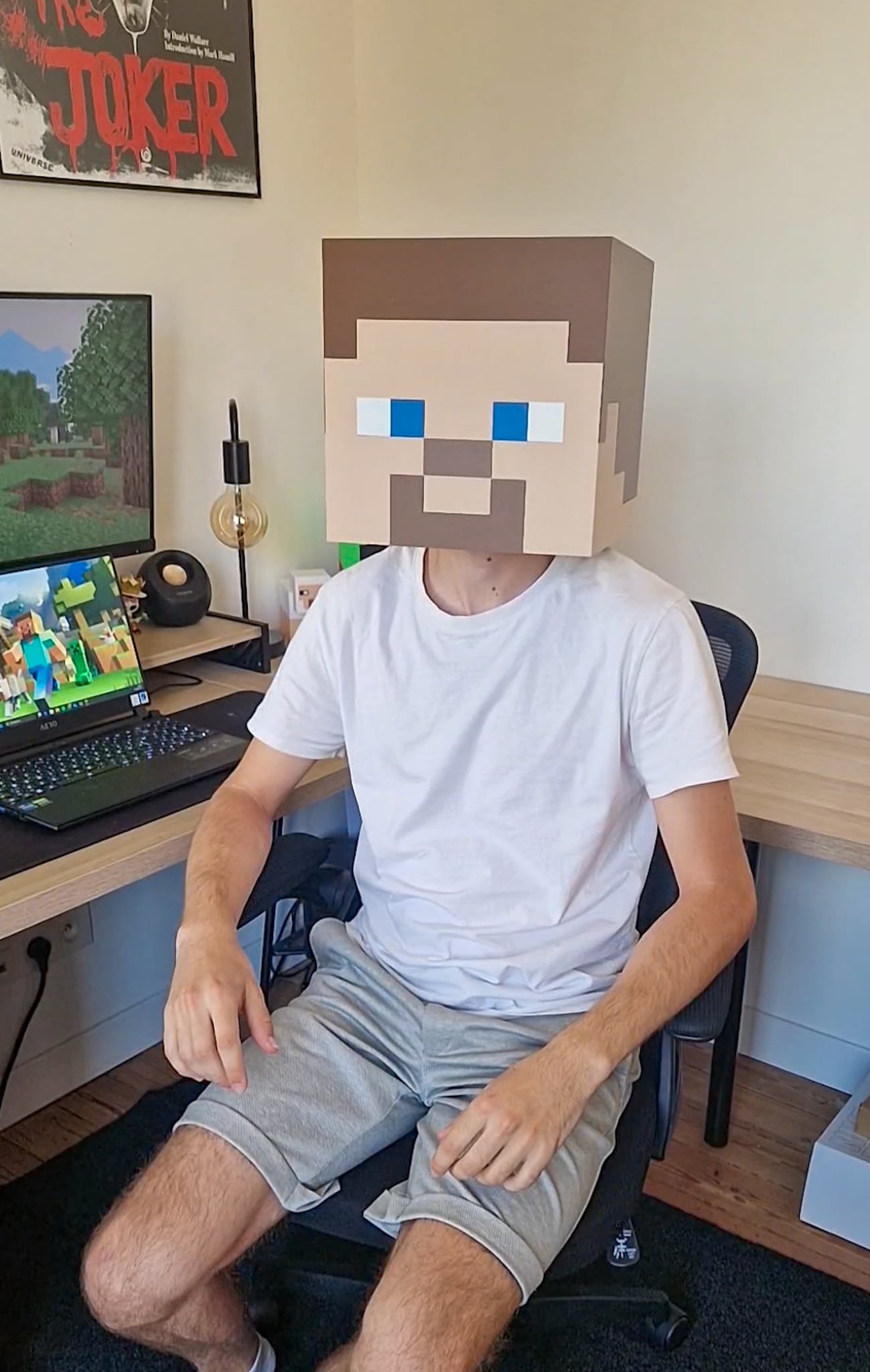Minecraft Cosplay: Steve's head 3d model
