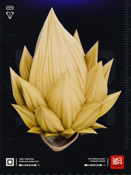 Blonde Prince Helmet 3D Printer STL File 3d model