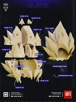 Blonde Prince Helmet 3D Printer STL File 3d model