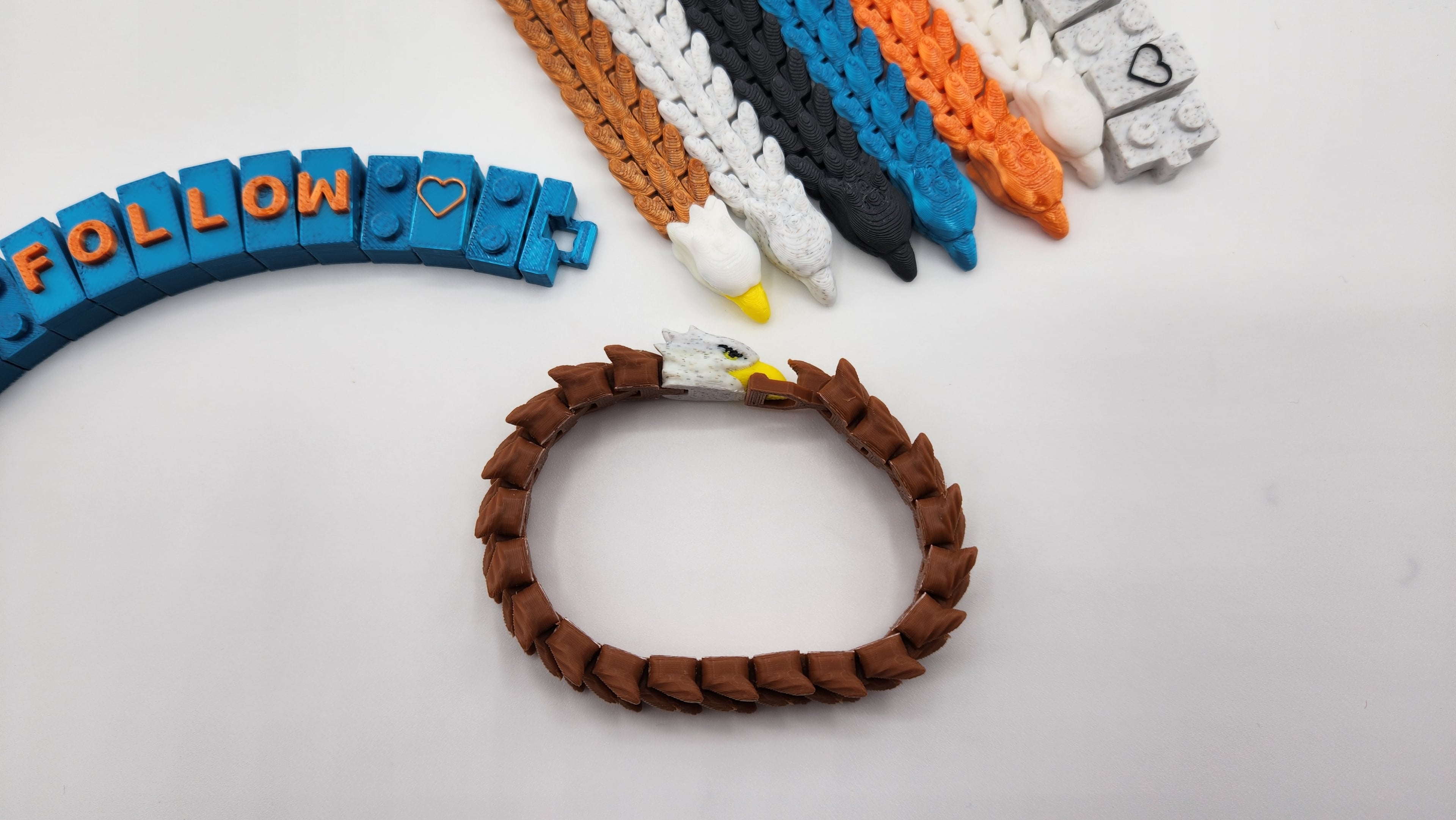 LUCKY CHARM FLEXI SILK EAGLE BRACELET 3d model