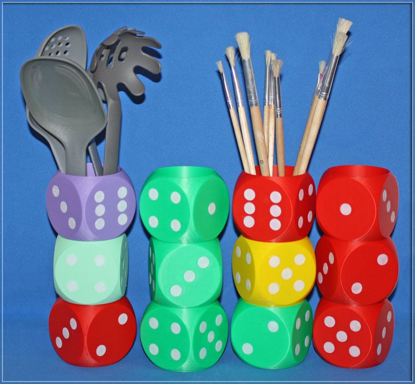 Dice Pot - Vase 3d model
