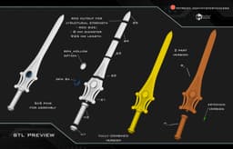 She-Ra sword 3d model