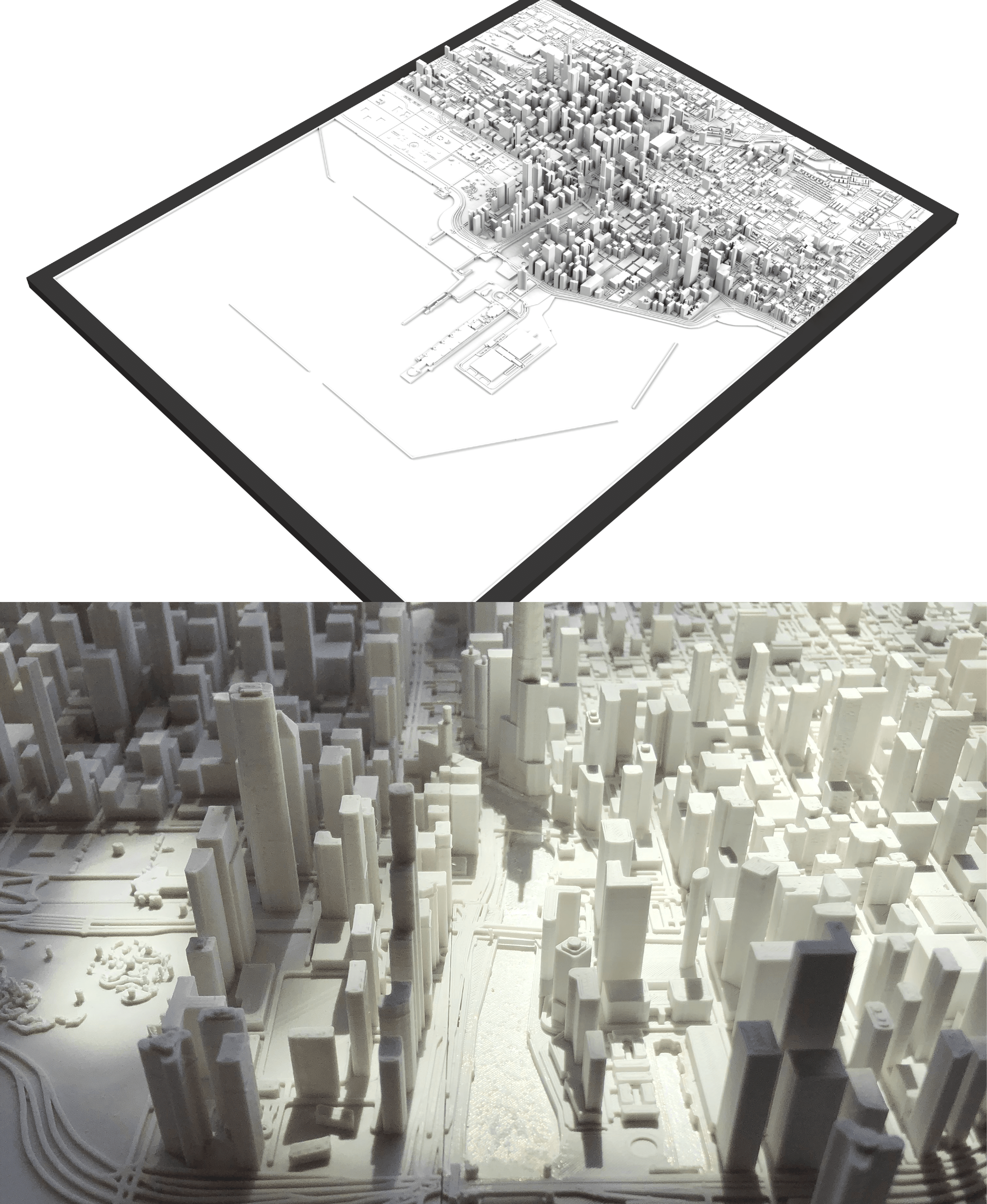 CHICAGO, Skyline 3D map 3d model