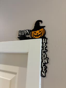 halloween door corner 3d model