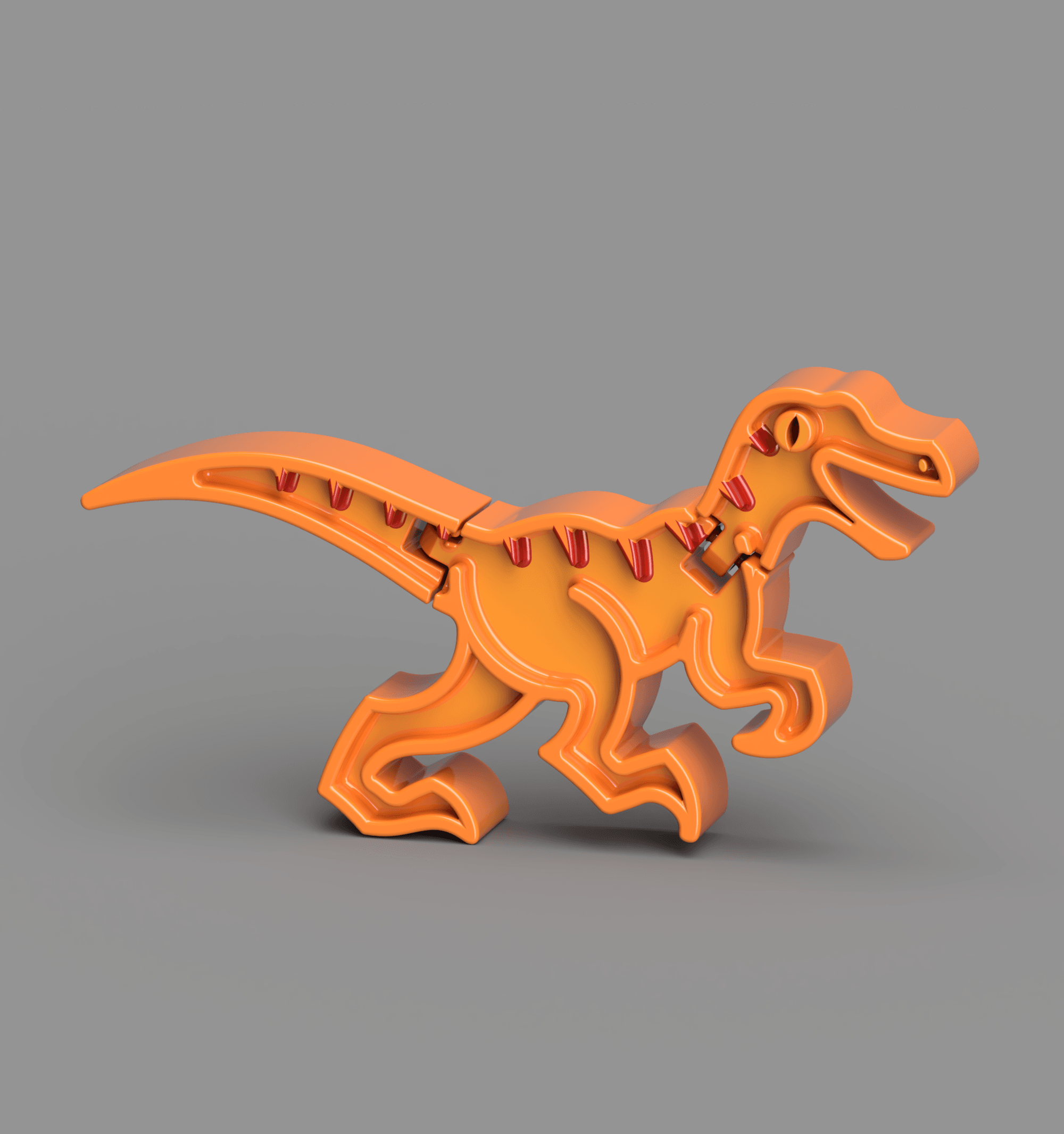 Articulated Velociraptor 3d model