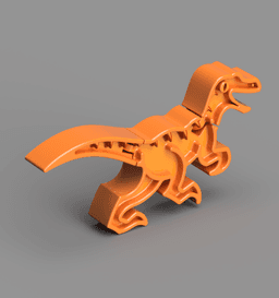 Articulated Velociraptor 3d model
