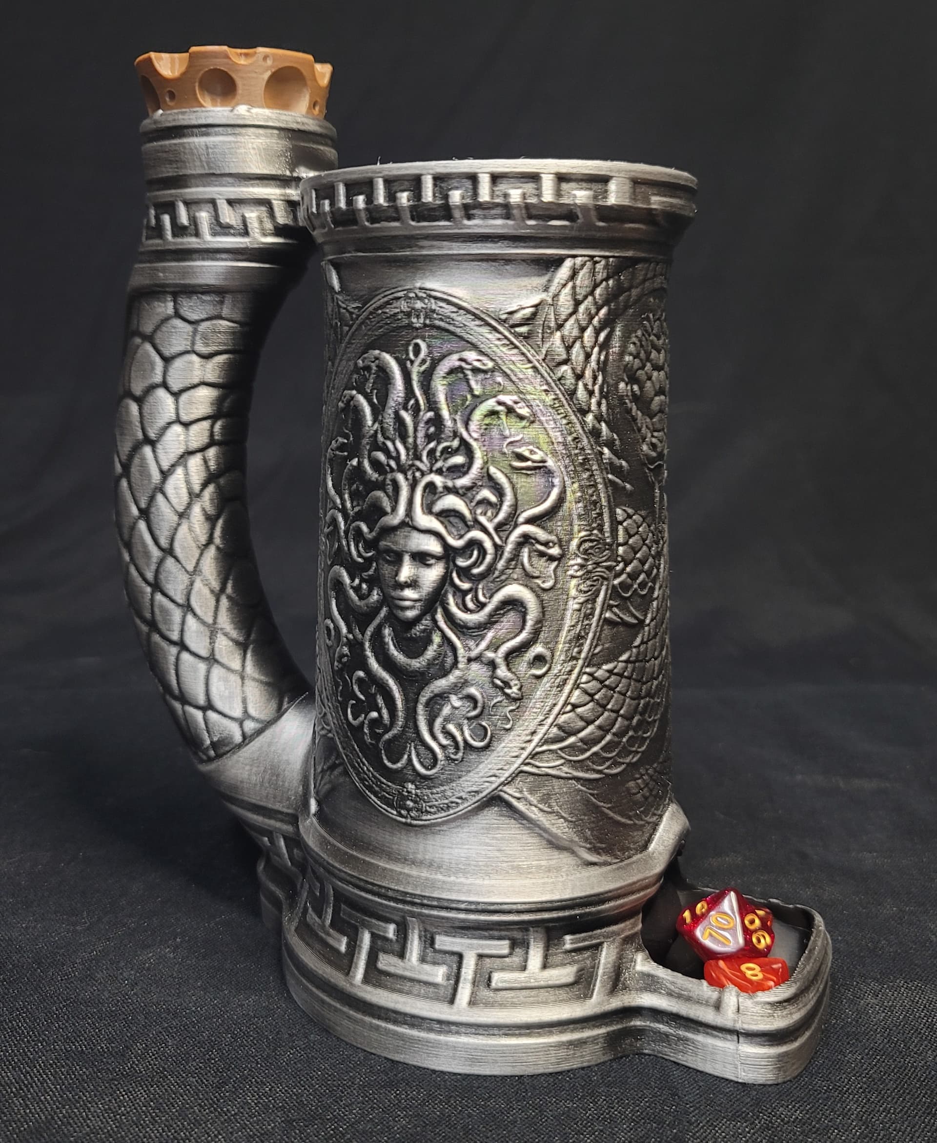 Medusa Can Cozy Dice Tower 16 oz start 3d model