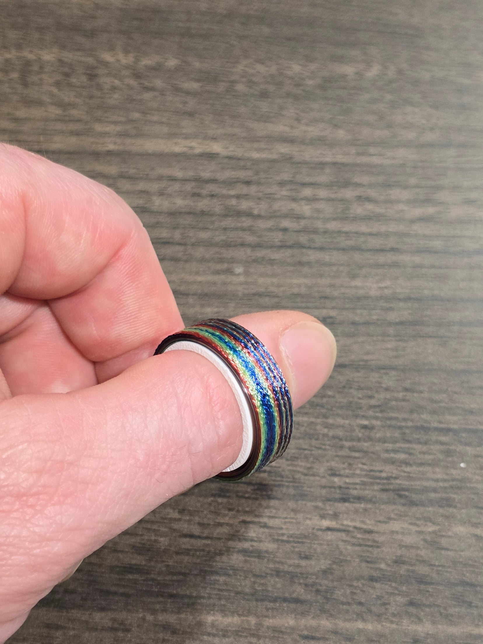 Flat band fidget ring 3d model