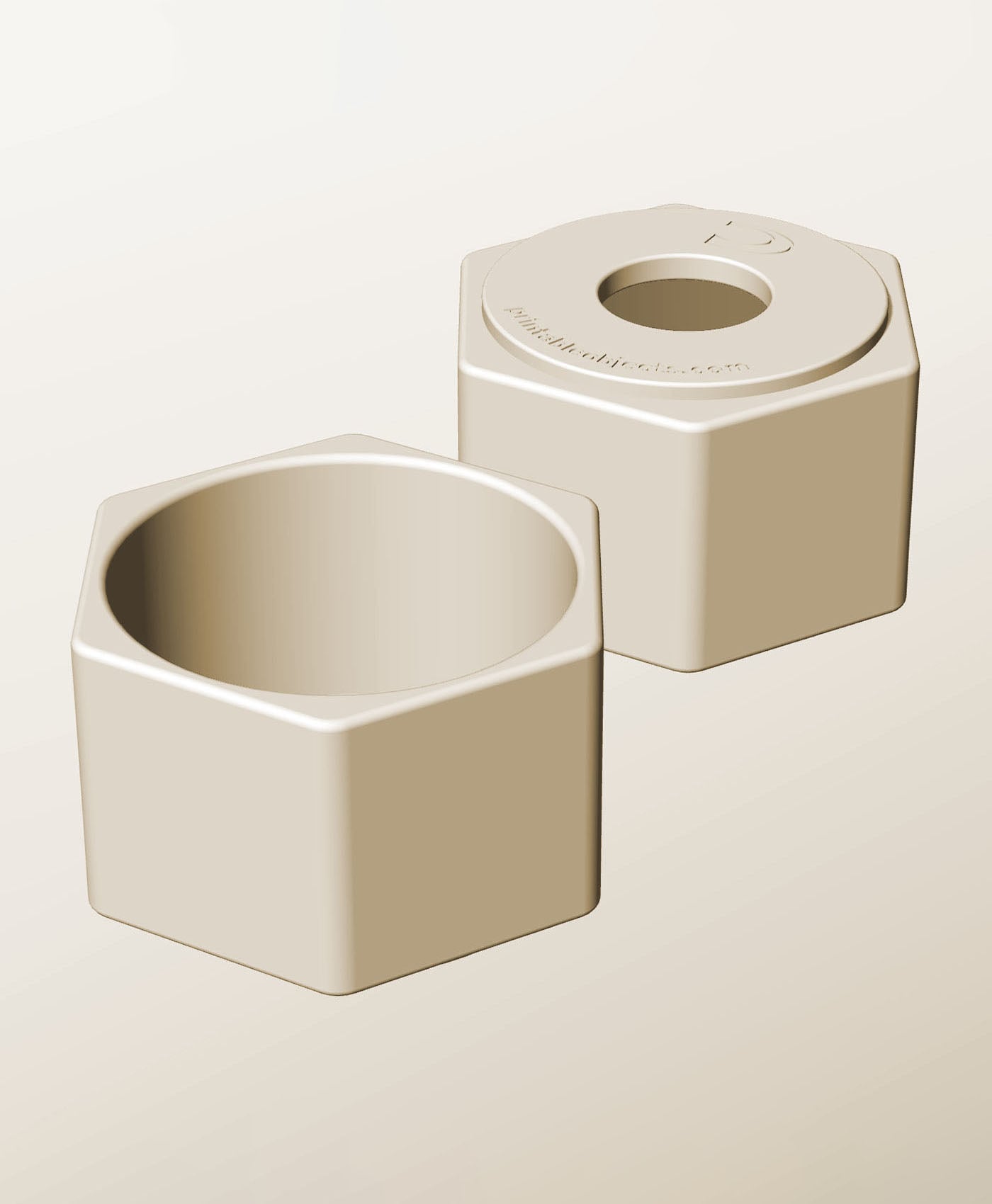 CH96-65-P Stackable pierced bin box module for creative decor 3d model