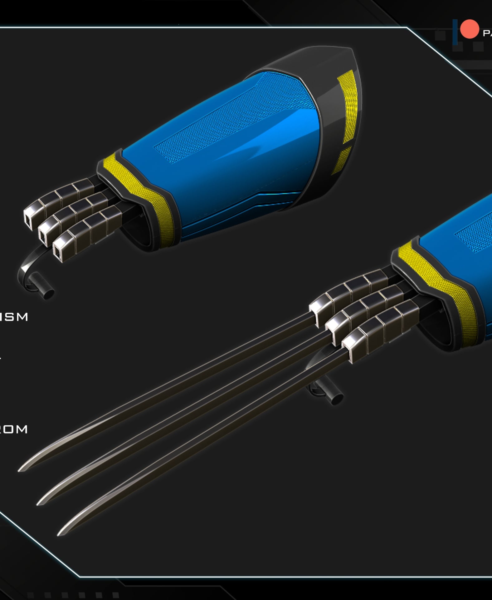 Wolverine functional claws 3d model