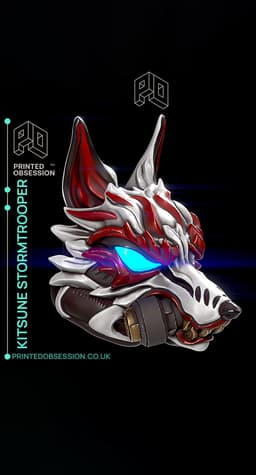 Kitsune Stormtrooper Helm - Star Wars - Fanart 3d model