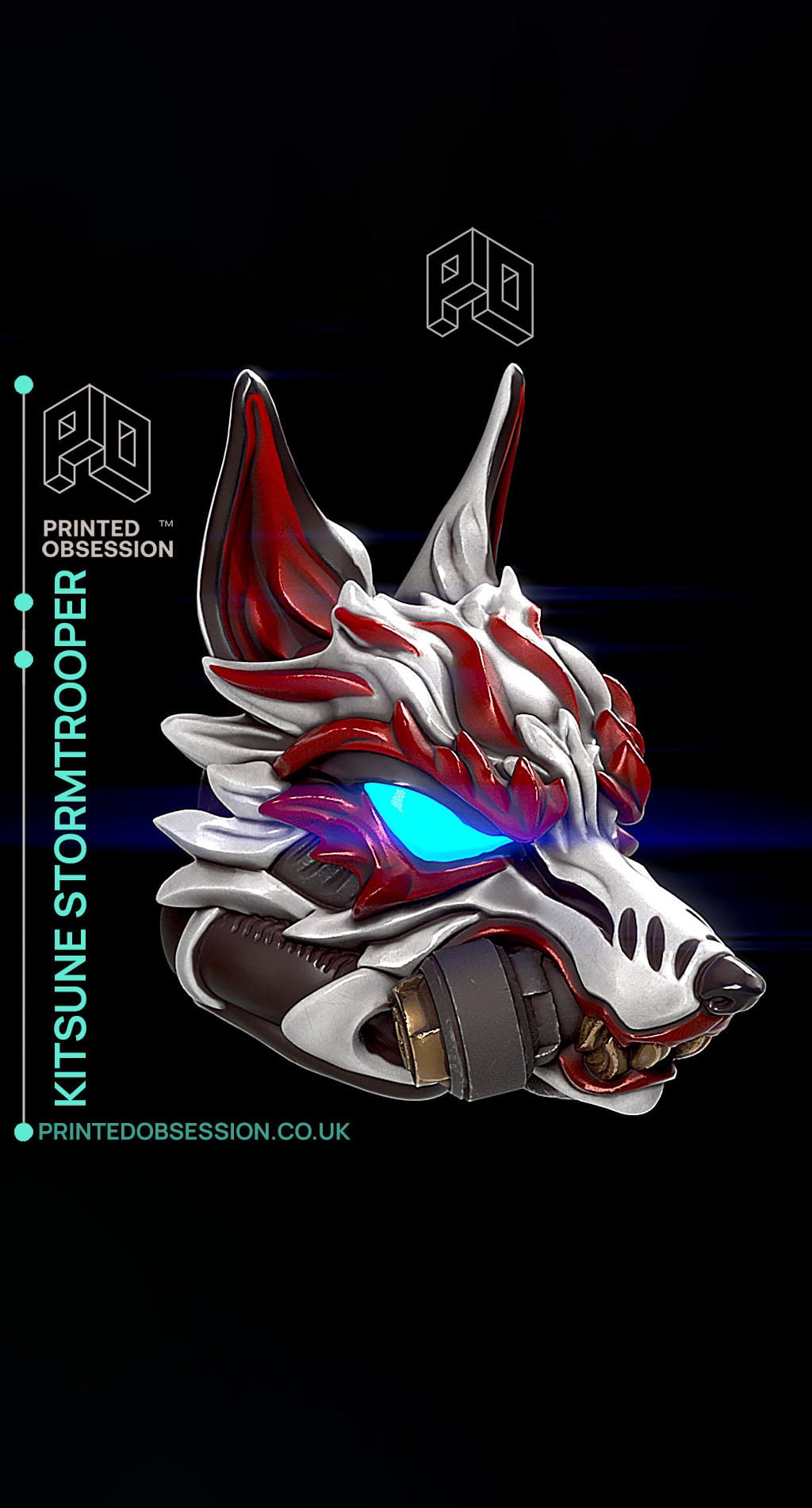 Kitsune Stormtrooper Helm - Star Wars - Fanart 3d model