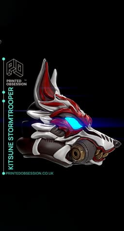 Kitsune Stormtrooper Helm - Star Wars - Fanart 3d model