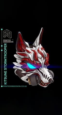 Kitsune Stormtrooper Helm - Star Wars - Fanart 3d model