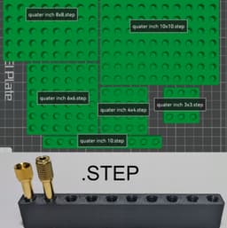 1/4 Quater inch jack holder collection 3d model