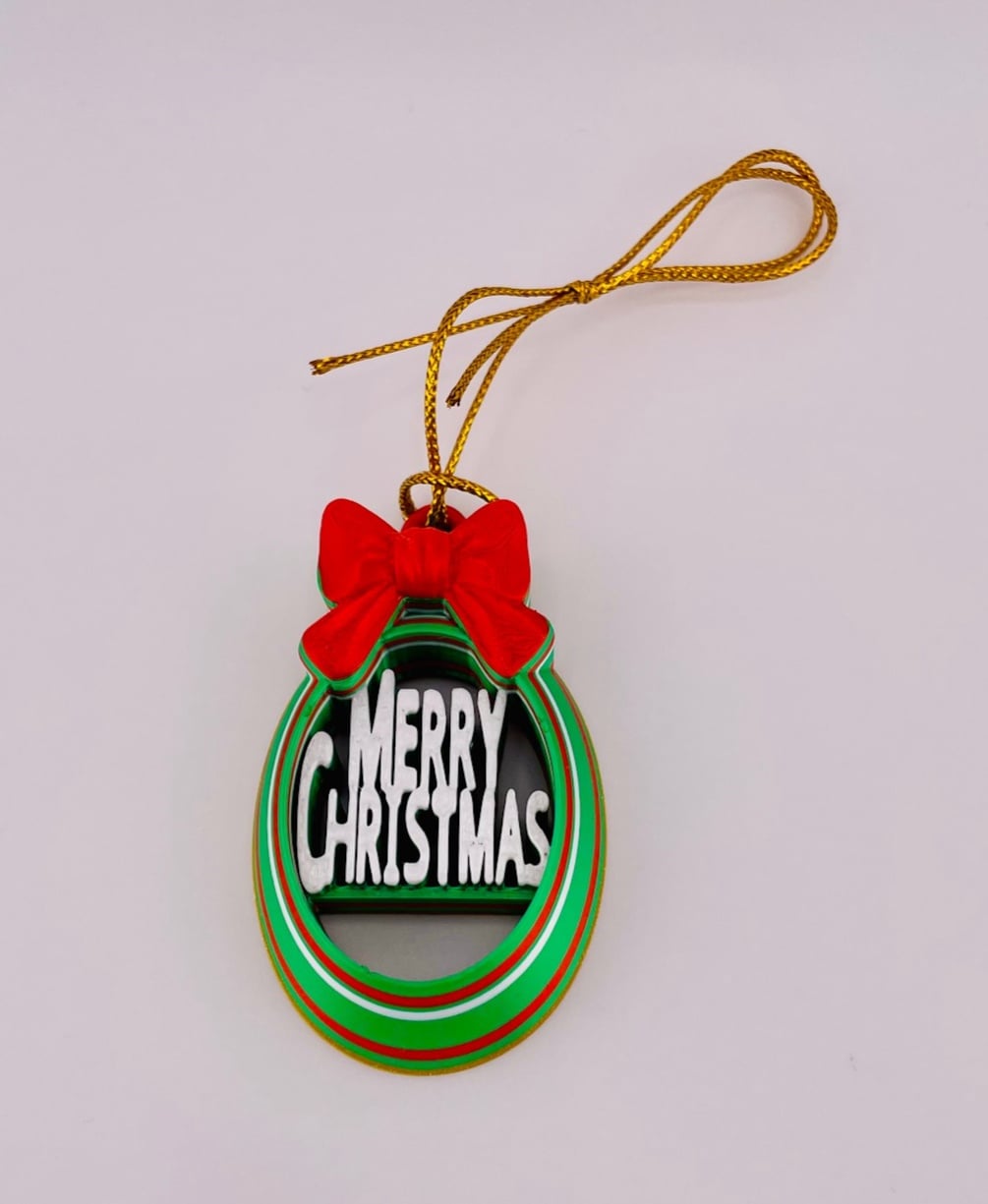 Merry Christmas Ornament Set 3d model