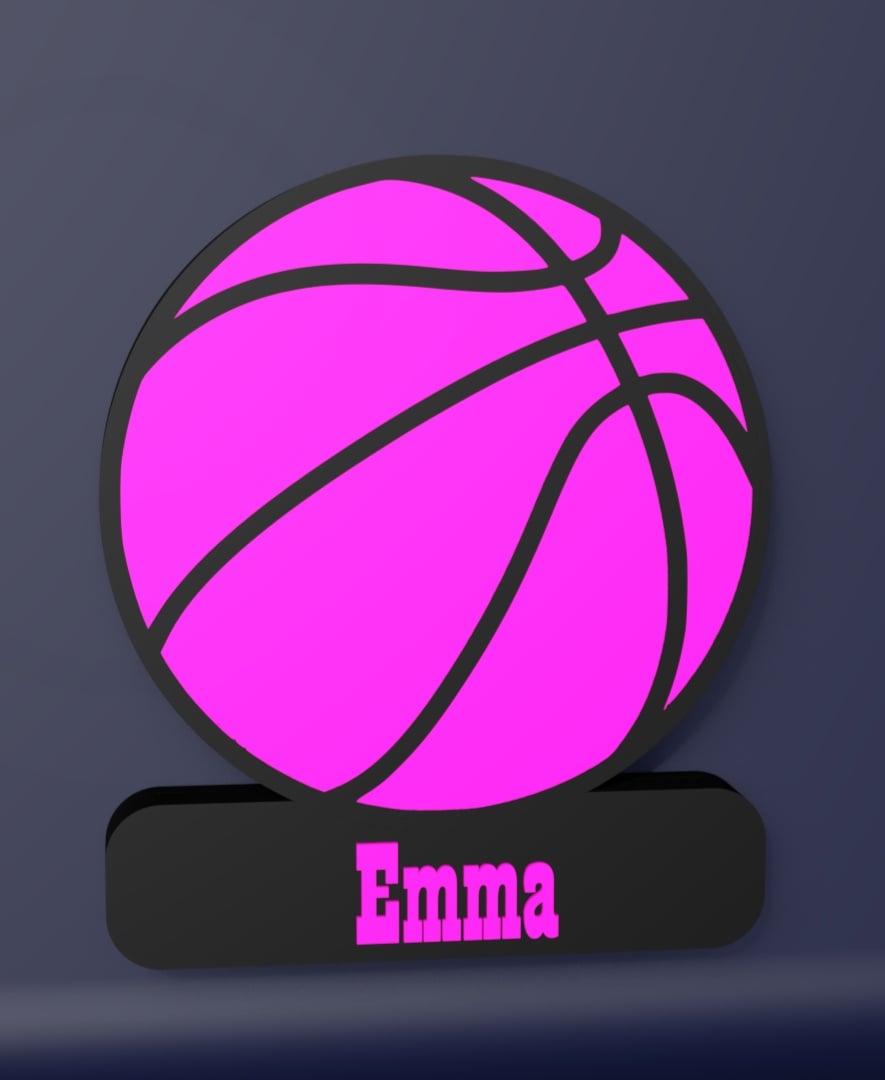 Basketball - LED Strip compatible 3d model