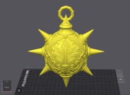 Paladin Flail - Print In Place Chain 3d model