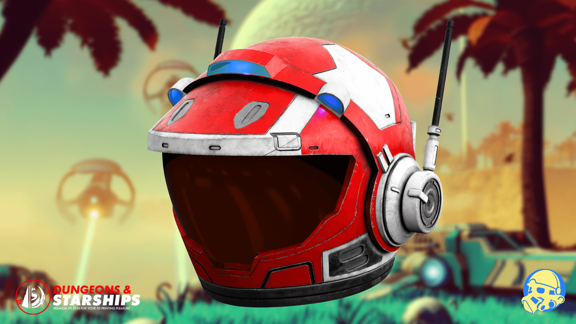Explorer's Helmet - No Man's Sky 3d model
